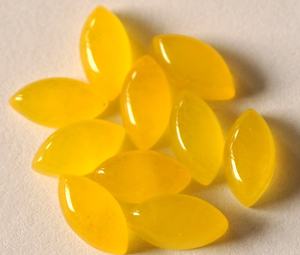 Lot de cabochons en jade jaune marquise 4x8mm, pierres précieuses en vrac, fournitures pour bijoux artisanaux, pierres polies pour sertissage clos - Product Image 3