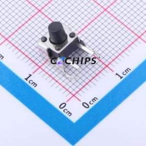 TC-1105AH-7.0H-250 Tactile Switch Through hole Switch Single Pole Single Throw Round Button 2.5N Right Angle Insert - Product Image 1