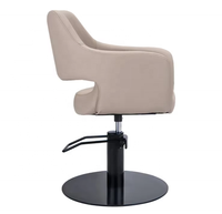 Fauteuils de coiffure de luxe marron, modernes, portables, avec appui-tête, pour salon de beauté et barbier, prix de gros, réglables en hauteur