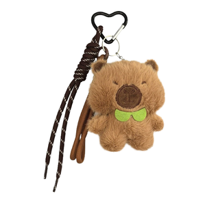 QYS Lindo Llavero de Peluche de Capibara, Animal de Peluche de Delfín, Colgante Suave para Mochila, Adorno para Bolso, Premio de Máquina de Garras - Product Image 1