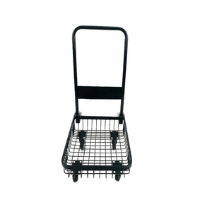 Chariot pliant à mailles, chariot à pousser et à tirer, 602x395x860mm, revêtement poudré, chariot de manutention pour entrepôt, logistique, courses - Product Image 1