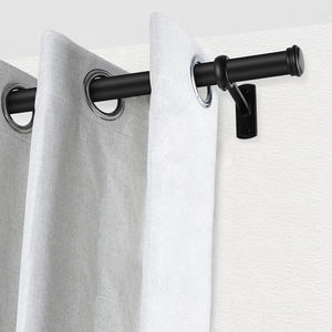 Tringle à <span class=keywords><strong>rideau</strong></span> télescopique en acier robuste, résistante à la rouille, pour l'intérieur et l'extérieur, pour plafond <span class=keywords><strong>ou</strong></span> fenêtre murale - Product Image 2