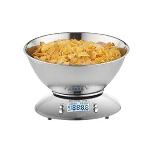 Balance de cuisine électronique en acier inoxydable 10 kg, écran LCD, division de 1 g, balance numérique pour mesurer les fruits, agent de pelage inclus - Product Image 3