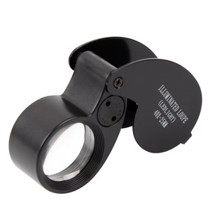 Lupa Profesional De Bolsillo 30 Aumentos - Para Joyas, Monedas, Sellos, Color Negro