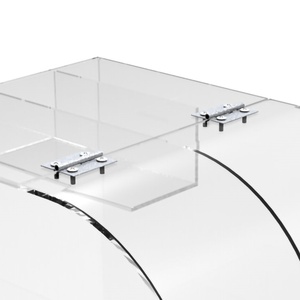 Distributeur <span class=keywords><strong>de</strong></span> bonbons en acrylique transparent 9X12X9 "Perspex rond chocolat grains <span class=keywords><strong>de</strong></span> café Goodie Bin avec Scoop Chamber - Product Image 3