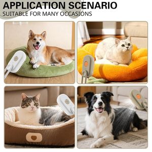 Brosse vapeur pour chat, brosse de nettoyage pour poils de chien, brosse vaporisatrice pour chat, pour massage des animaux de compagnie - Product Image 6