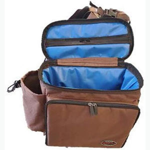 Échantillon gratuit des nouveaux sacs de selle latéraux souples sac de transport en nylon marron pour équitation sacs de selle pour cheval siège arrière extensible - Product Image 3