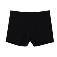 Boxer en soie satinée sans couture pour dames Culotte de sécurité élastique de couleur unie Culotte pour femmes Pantalon de maternité