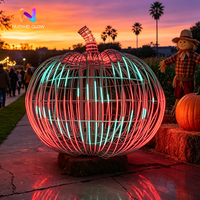 Sculpture lumineuse LED NUOWEI GLOW, cadre en fer, imperméable, durable, ornement lumineux 3D pour l'extérieur, festivals et célébrations