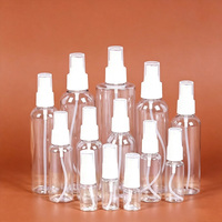 Flacon pulvérisateur transparent en PET 10ml-100ml pour maquillage, hydratant, brume fine, petit arrosoir avec tête de pulvérisation, flacon cosmétique