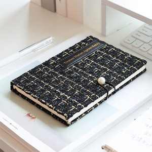 2025 all'ingrosso del manuale creativo del tessuto delle piccole ragazze profumate del vento Eecord del libro del diario di viaggio del taccuino della griglia del taccuino - Product Image 2