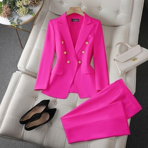 TT26213 Moda Kadın 2026 Yeni Renk Uzun Kollu Üniversal İş Elbisesi Ofis Kadını Resmi <span class=keywords><strong>Blazer</strong></span> Ceket Takım 2 Parça Set - Product Image 5