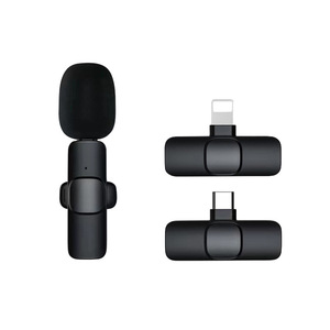 Micrófono Inalámbrico Lavalier K9 de Tamaño Mini con Cancelación de Ruido y Luces LED para Teléfono Android con Interfaz Tipo-C, 2 Canales - Product Image 4