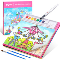 Ensemble de peinture à l'aquarelle magique en plastique Joycat pour enfants, 2 pinceaux, jouets éducatifs de dessin