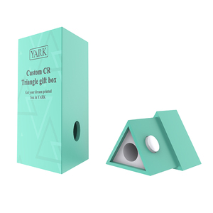 Boîte cadeau triangulaire personnalisée, boîte d'emballage pour cartouche résistante aux enfants avec inserts en EVA - Product Image 1