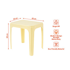 Pastel Color PP Plastic Rectangular Outdoor <b>Foldable</b> Dining <b>Table</b> Waterproof Stackable Lightweight Modern Durable Courtyard - Product Image 2