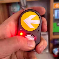 Porte-clés anti-stress en forme de bouton de signalisation de passage piéton, bouton de feux de circulation, jouet clicker anti-stress, pendentif portable, cadeau