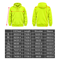 Sweat-shirt à capuche en polaire haute visibilité AS/NZS, 280 g/m², polyester, doublure chaude, vêtements de travail, travaux de construction, logo personnalisé