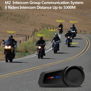 Auriculares para Casco de Motocicleta <span class=keywords><strong>Maxto</strong></span> <span class=keywords><strong>M2</strong></span>, <span class=keywords><strong>Intercomunicador</strong></span> para 6 Motociclistas, 1000m, Resistente al Agua IP65 - Product Image 3