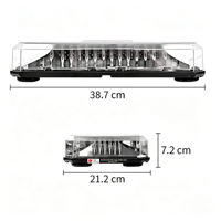 Feux de signalisation LED 36W, gyrophare, lumière d'avertissement, montage magnétique sur toit, boîtier en polycarbonate, plusieurs couleurs, lumière clignotante, alerte de sécurité pour les véhicules