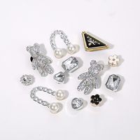 Fantaisie nouveau Style bijou diamant pierre sabot breloques Bling strass bricolage sabot breloque métal chaussure boucle chaussures décorations chaussures breloques