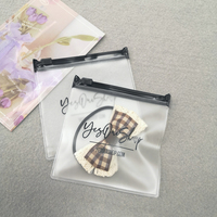Logotipo personalizado pendiente collar anillo embalaje bolsa transparente joyería Ziplock Zip Lock cremallera plástico Pvc Wbusinessspvc reciclable