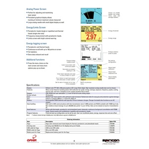 Ophir VEGA Compteur de puissance laser à écran couleur, affichage numérique portable, instrument de mesure de haute précision - Product Image 2