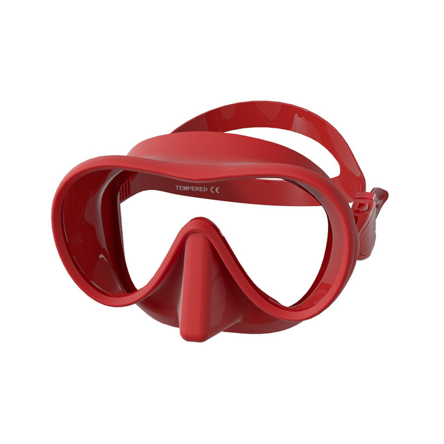 Liquid Silicone Diving Masks Ultra Clear Lens Ergonomic Suction Fit No Pressure Anti Slip Strap No Leaking