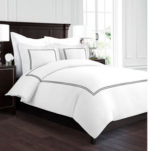 NanTong rifornimento della fabbrica di 200T 300T 400T 100% cotone re regina duvet set set di biancheria da letto di lusso hotel duvet copertura set di singolo formato - Product Image 6