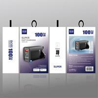 Chargeur rapide USB 100W QC3.0 avec prise UK, charge rapide USB Type C PD 100W, adaptateur de voyage USB-C pour téléphone portable