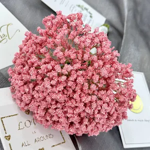 Hot Sell Artificial Babysbreath Bouquet Plastic Simulation Flower Home Decor Flower Arrangement Wedding Bouquet