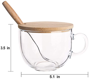 Tazza di latte di caffè tazza di colazione tazza di caffè creativa tazza di vetro di succo con buona mattina - Product Image 6