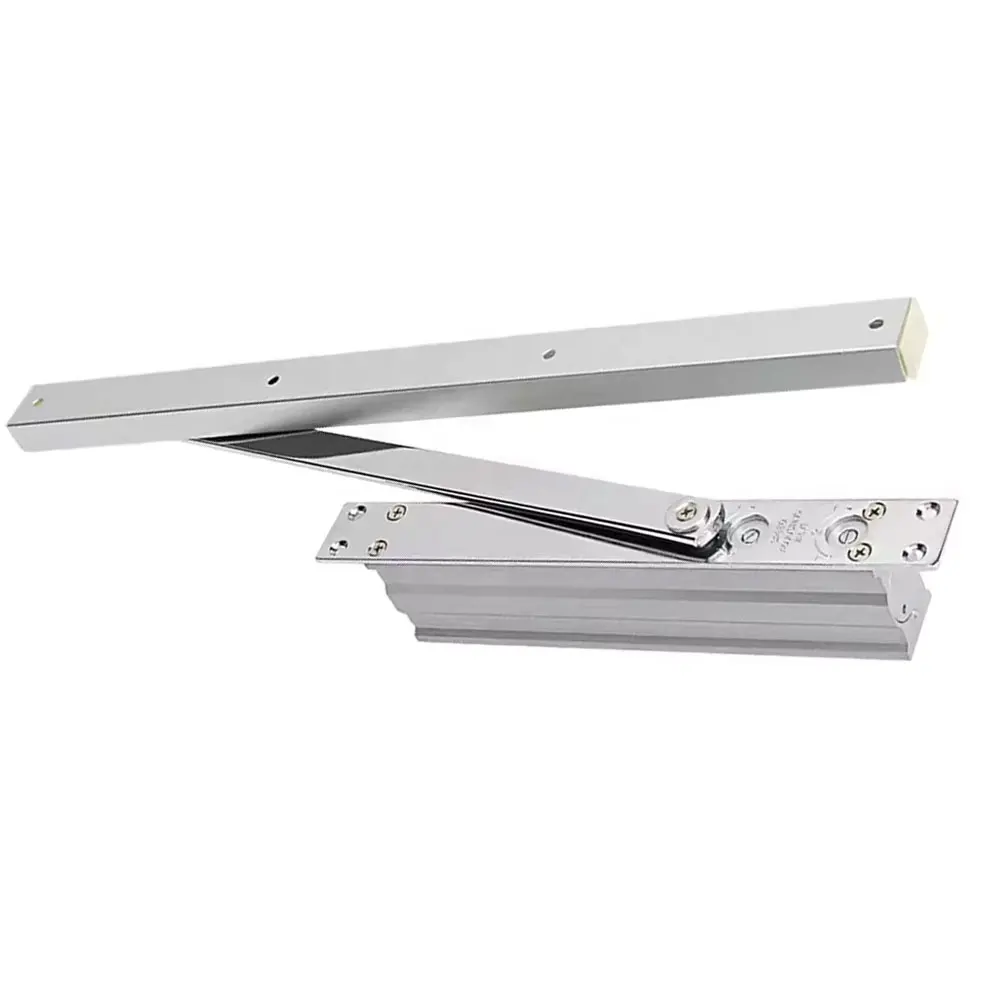 Heavy Duty 180 degrees Aluminum Alloy Door Closer Adjustable Closing Speed Fire Door hydraulic Concealed Overhead Door Closer