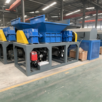 Broyeur industriel automatique à double arbre pour ferraille et déchets métalliques, et déchiqueteur de bois - Vente en gros usine