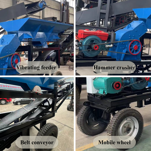 High Efficiency Mini Portable Hammer Crusher with AC Motor and Engine High Rigidity Construction <strong>Sand</strong> Making Machine - Product Image 5