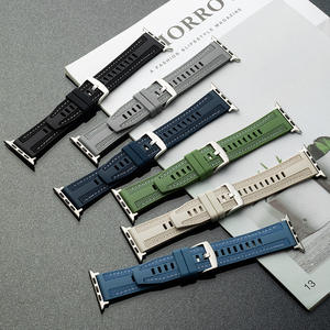 Correa de Reloj Híbrida Resistente y Tejida <span class=keywords><strong>para</strong></span> <span class=keywords><strong>Apple</strong></span> <span class=keywords><strong>Watch</strong></span> Serie 11, Correa de Repuesto Deportiva Impermeable <span class=keywords><strong>para</strong></span> Brazalete - Product Image 1