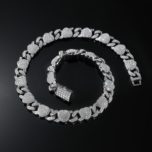 Hot Selling Simple Popular Design Love Heart Chain Necklace Hiphop Retro Style Alloy Men's Necklace Fashion Jewelry Wholesale - Product Image 4