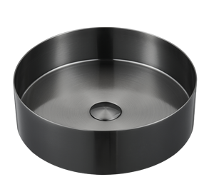 Pistolet d'évier d'art de comptoir de lavabo d'acier inoxydable de conception moderne gris blanc noir couleurs d'or pour des villas hôtels salles de bains - Product Image 4