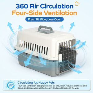 Cage de transport robuste et écologique pour animaux de compagnie, conforme IATA, avec système anti-évasion, portable, pour cliniques vétérinaires et <span class=keywords><strong>camping</strong></span> - Product Image 6