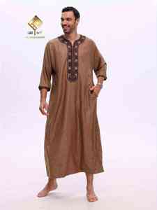 Túnica Árabe Masculina de Alta Gama 2025, con un Material Suave y Antipilling, Elegante y Impresionante - Product Image 5