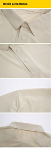 เสื้อโปโลผู้ชาย A-1 แขนสั้น ผ้าถัก สีพื้น แห้งเร็ว ระบายอากาศได้ดี สมาร์ทแคชชวล ทรงปกติ - Product Image 6