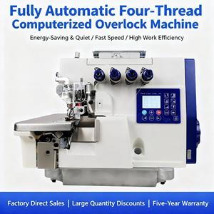 Máquina de Coser <span class=keywords><strong>Industrial</strong></span> <span class=keywords><strong>Overlock</strong></span> de Envío Rápido, de Cama Plana, Manual, de <span class=keywords><strong>5</strong></span> <span class=keywords><strong>Hilos</strong></span>, de Alta Velocidad y Multiusos - Product Image 6