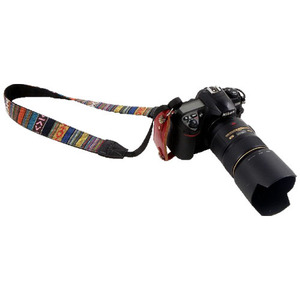 Correa de cámara de estilo artístico vintage, correa de algodón de 3,8 cm para el cuello y el hombro para cámaras DSLR - Product Image 1