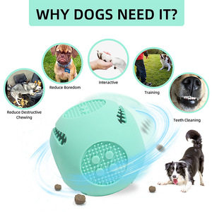 <b>Dog</b> <b>Feeder</b> <b>Puzzle</b> Toy Ball Silicone <b>Dog</b> Chew Toy Snack Dispenser Interactive <b>Dog</b> Toy Treat Dispensing Aggressive Chewers - Product Image 6