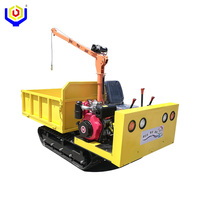 Mini-dumper sur chenilles diesel robuste et polyvalent pour charges lourdes 1500 kg