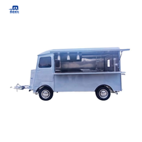 MAICHE Nouvelle Remorque Commerciale Personnalisée en Acier Inoxydable avec Équipement de Cuisine Complet, 4 Roues, pour Camion de Restauration Rapide, Vente de Bonbons et Frites en Ambiance Urbaine