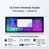 Reproductor de DVD para Auto Android con Pantalla Táctil Completa de 8 Núcleos, DSP, Carplay, Marco de 12.3 Pulgadas para Toyota PRADO 2002-2009, Venta al Por Mayor