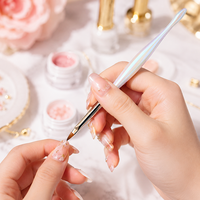 Service OEM - Ensemble de pinceaux pour nail art Aurora iridescent - Outils professionnels pour salon de manucure - Pour la peinture au gel, le liner et la sculpture des ongles