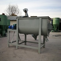 Mélangeur de compost humide et sec, engrais organique, mélangeur en U pour sciure de bois et colle, mélangeur horizontal à ruban double hélicoïdal, capacité 500 kg