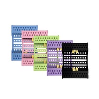 Supports de stérilisation dentaire avec poignées, 10 emplacements, cassette porte-instruments, plateau de désinfection autoclavable en plastique, rangement d'outils